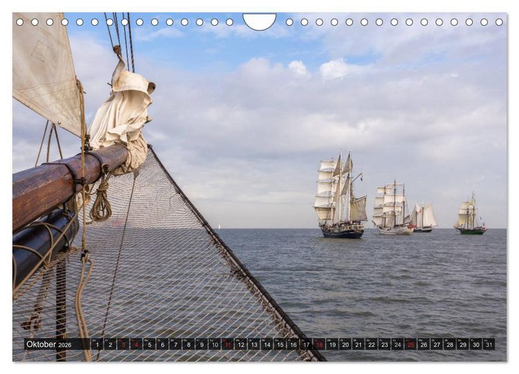 Produktbild: Wilhelmshaven maritim (Wandkalender 2026 DIN A4 quer), CALVENDO Monatskalender