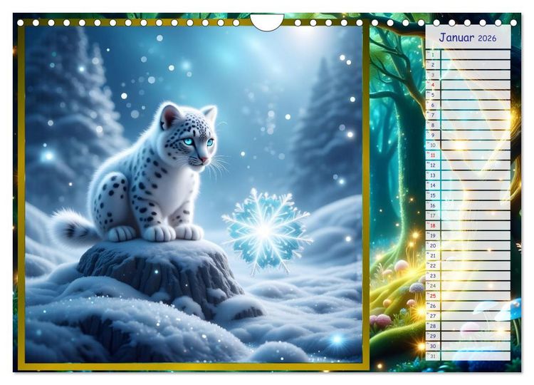 Produktbild: Der magische Freundschaftswald (Wandkalender 2026 DIN A4 quer), CALVENDO Monatskalender