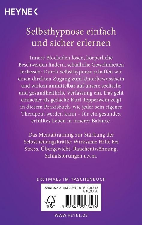 Produktbild: Das Praxisbuch der Selbsthypnose