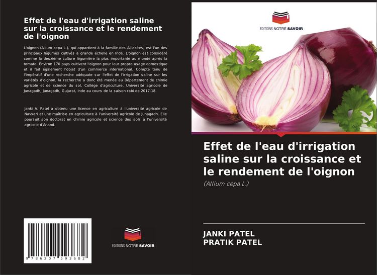 Produktbild: Effet de l'eau d'irrigation saline sur la croissance et le rendement de l'oignon