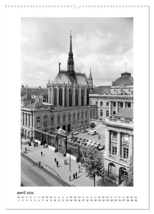 Produktbild: Visage de Paris, ann&eacute;es 1970 (Calendrier mural 2026 DIN A2 horizontal) calendrier de bureau