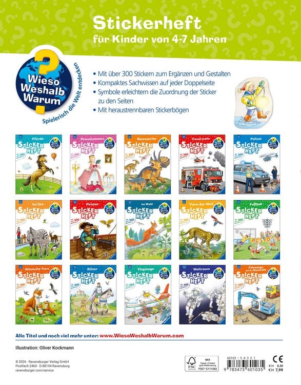 Produktbild: Wieso? Weshalb? Warum? Stickerheft - Jahreszeiten