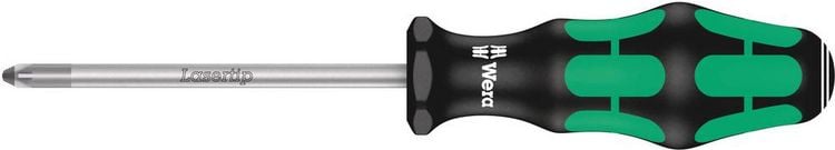 Produktbild: Wera 355 05009315001 Werkstatt Kreuzschlitz-Schraubendreher PZ 2 Klingenl&auml;nge: 100mm