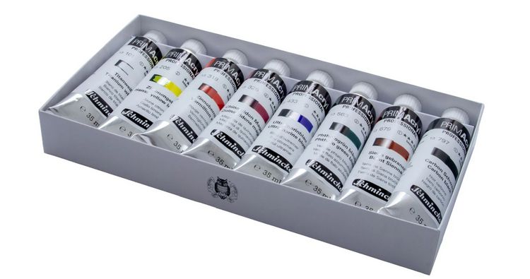 Produktbild: Schmincke PRIMAcryl Professional Malk&auml;sten Kartonset, 8 x 35 ml