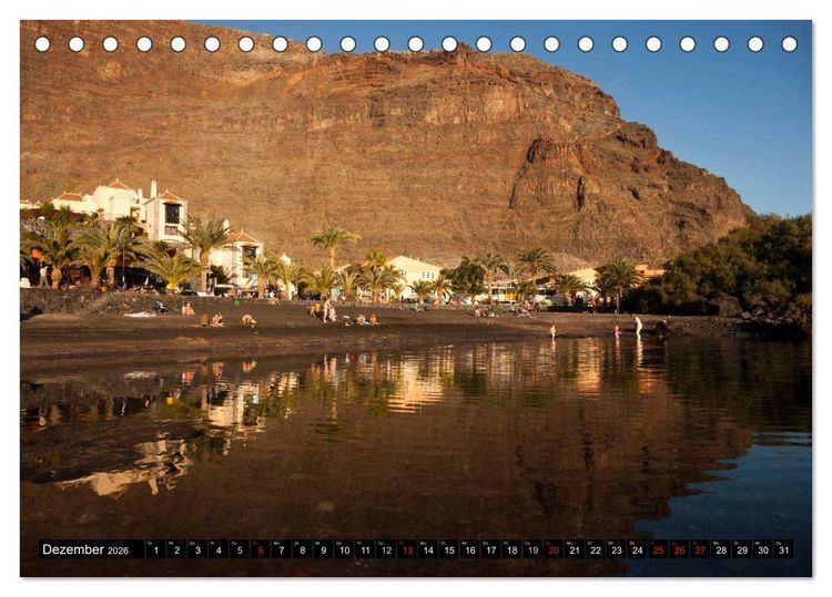 Produktbild: La Gomera - Valle Gran Rey (Tischkalender 2026 DIN A5 quer), CALVENDO Monatskalender