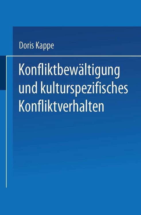 Produktbild: Konfliktbew&auml;ltigung und kulturspezifisches Konfliktverhalten