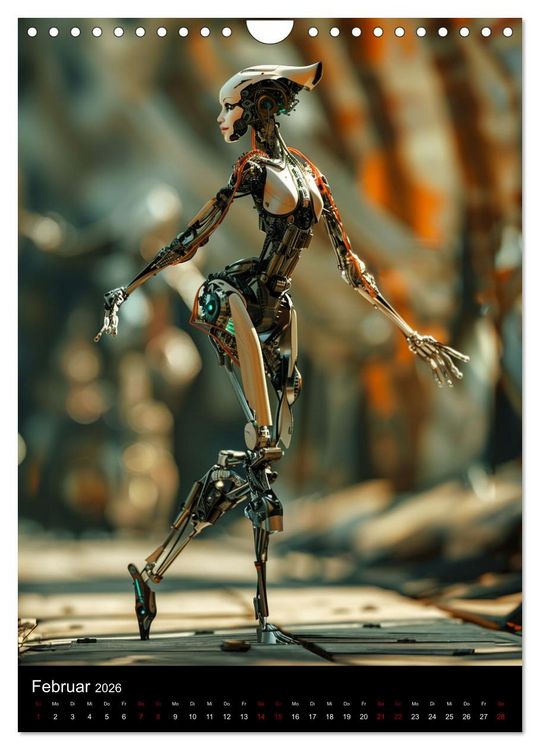 Produktbild: Roboter - Diven (Wandkalender 2026 DIN A4 hoch), CALVENDO Monatskalender