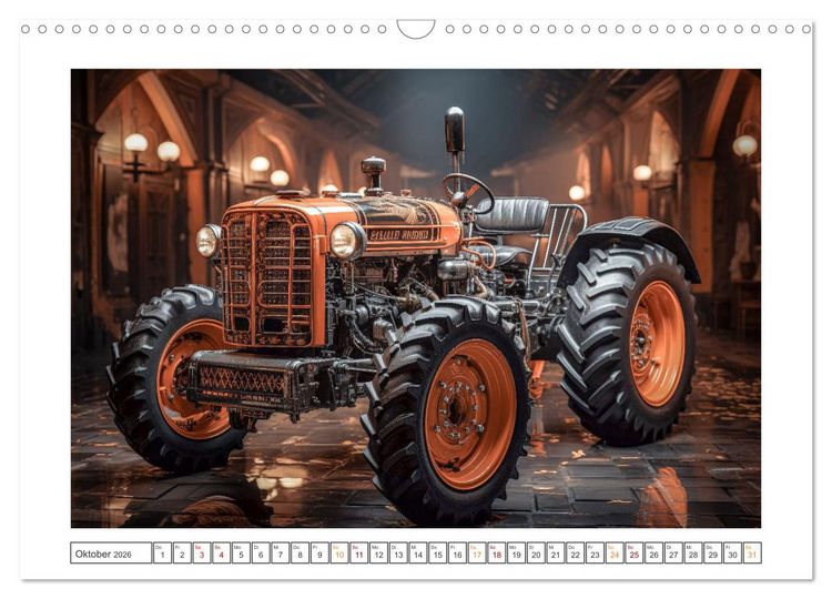 Produktbild: Surrealistische Traktoren (Wandkalender 2026 DIN A3 quer), CALVENDO Monatskalender