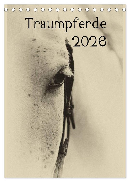 Produktbild: Traumpferde 2026 (Tischkalender 2026 DIN A5 hoch), CALVENDO Monatskalender