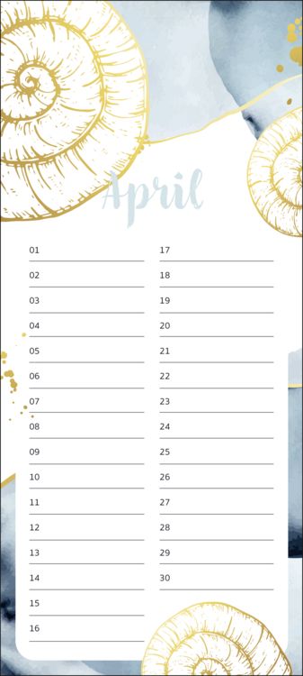 Immerwährender Geburtstagskalender Maritim