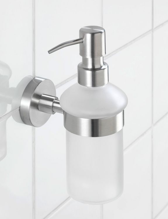 Produktbild: Seifenspender Mod. Bosio Edelstahl matt, Fassungsverm&ouml;gen ca. 200 ml