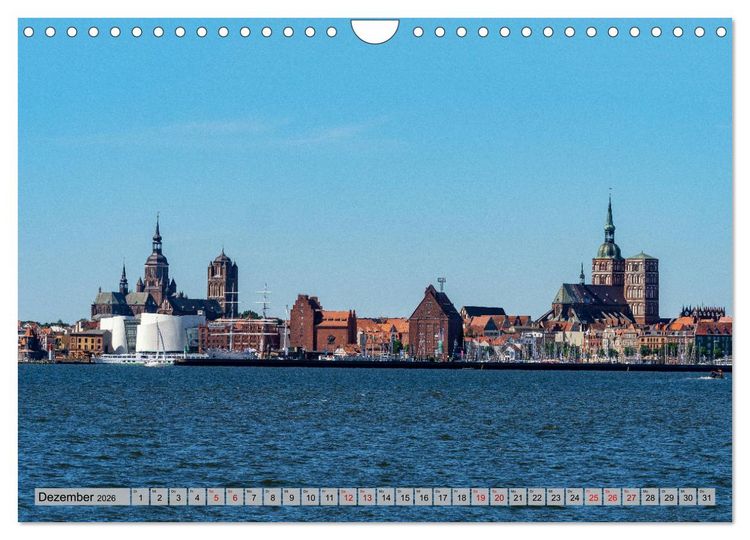 Produktbild: Stralsunder Impressionen (Wandkalender 2026 DIN A4 quer), CALVENDO Monatskalender