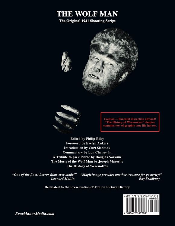 Produktbild: The Wolf Man (Universal Filmscript Series)