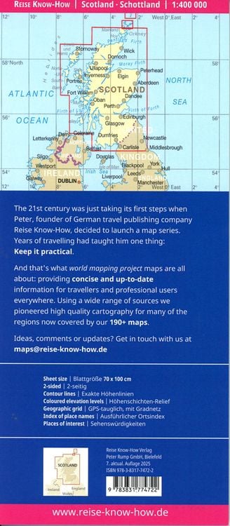 Produktbild: Reise Know-How Landkarte Schottland / Scotland (1:400.000)