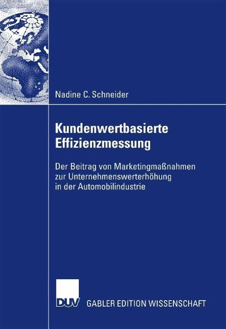 Produktbild: Kundenwertbasierte Effizienzmessung