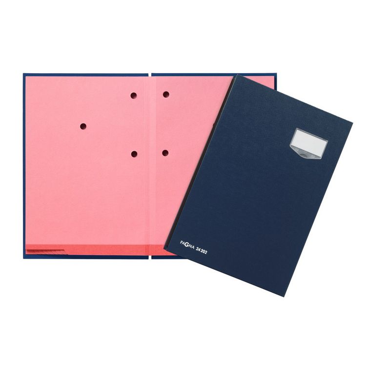 Produktbild: PAGNA Unterschriftenmappe de Luxe 24202-02 20F&auml;cher Pappe blau
