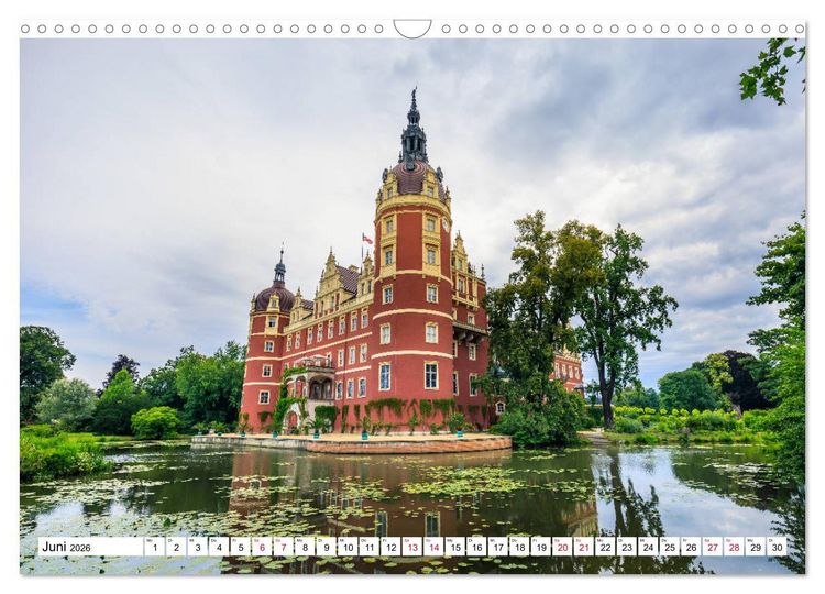 Produktbild: Schloss Bad Muskau (Wandkalender 2026 DIN A3 quer), CALVENDO Monatskalender