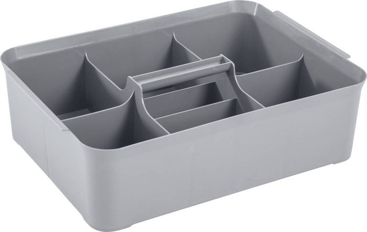 Produktbild: Curver 243837 Aufbewahrungsbox HANDY (L x B x H) 366 x 263 x 104mm Silber 1St.