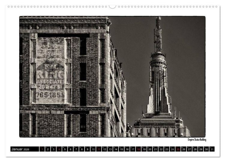 Produktbild: Manhattan Memories - Erinnerungen an New York (hochwertiger Premium Wandkalender 2026 DIN A2 quer), Kunstdruck in Hochglanz