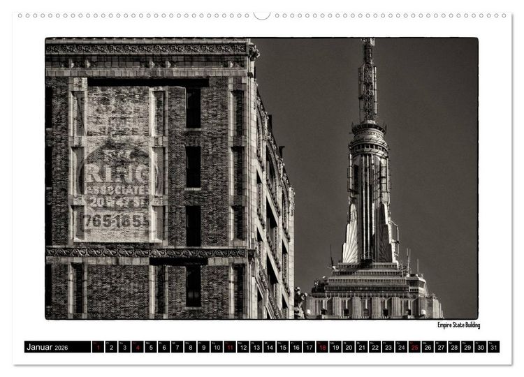 Produktbild: Manhattan Memories - Erinnerungen an New York (Wandkalender 2026 DIN A2 quer), CALVENDO Monatskalender