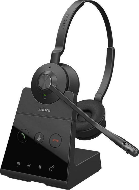 Produktbild: Jabra Engage 65 SE Stereo On Ear Headset DECT, kabelgebunden Stereo Schwarz Noise Cancelling Mikrofon-Stummschaltung, NFC
