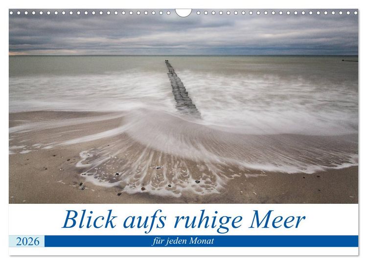 Produktbild: Blick aufs ruhige Meer (Wandkalender 2026 DIN A3 quer), CALVENDO Monatskalender
