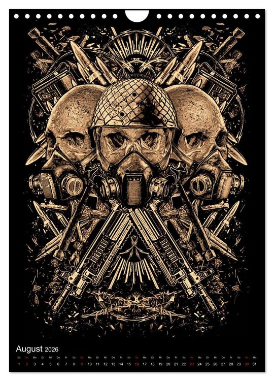 Produktbild: BLOODBOY/WAR ILLUSTRATION (Wandkalender 2026 DIN A4 hoch), CALVENDO Monatskalender