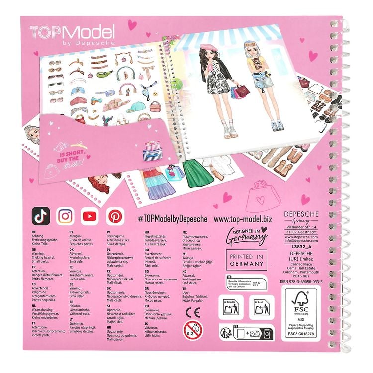 Produktbild: TOPModel Dress Me Up Stickerbuch Shopping Tour