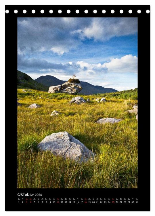 Produktbild: Irland - Romantische Pl&auml;tze auf der Gr&uuml;nen Insel (Tischkalender 2026 DIN A5 hoch), CALVENDO Monatskalender