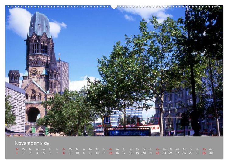 Produktbild: Weltstadt Berlin (hochwertiger Premium Wandkalender 2026 DIN A2 quer), Kunstdruck in Hochglanz
