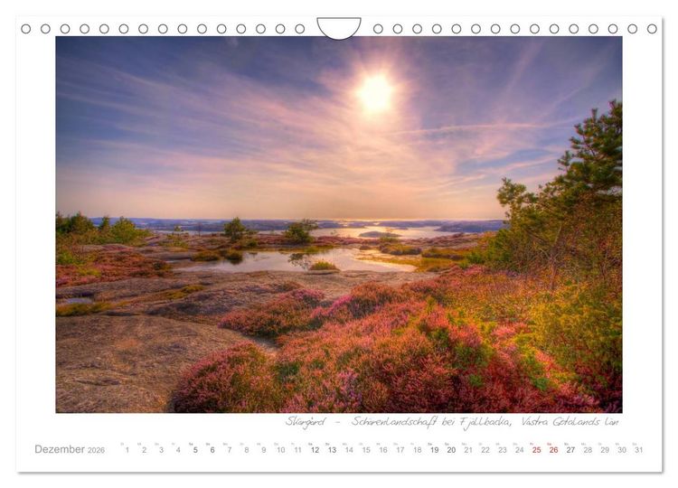 Produktbild: Sehnsucht Schweden - Sverige (Wandkalender 2026 DIN A4 quer), CALVENDO Monatskalender