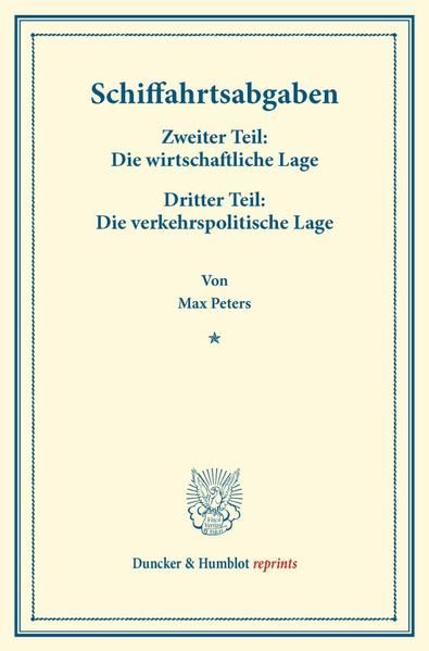 Produktbild: Schiffahrtsabgaben.