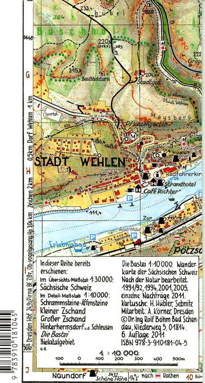 Produktbild: Die Bastei 1:10000