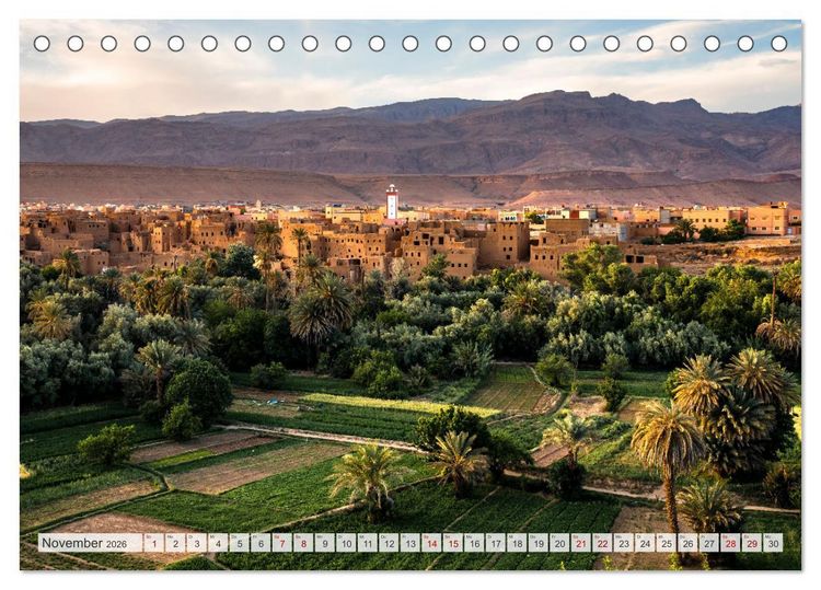 Produktbild: Marokko &ndash; Wahrzeichen und Kultur (Tischkalender 2026 DIN A5 quer), CALVENDO Monatskalender