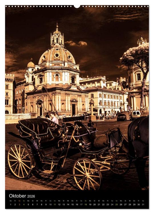 Produktbild: ROM Nachtbilder (hochwertiger Premium Wandkalender 2026 DIN A2 hoch), Kunstdruck in Hochglanz