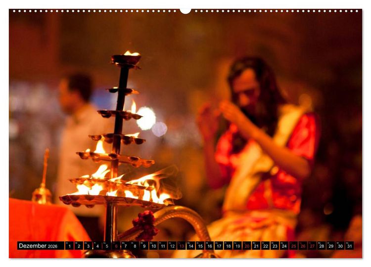 Produktbild: Indien - Varanasi (Wandkalender 2026 DIN A2 quer), CALVENDO Monatskalender
