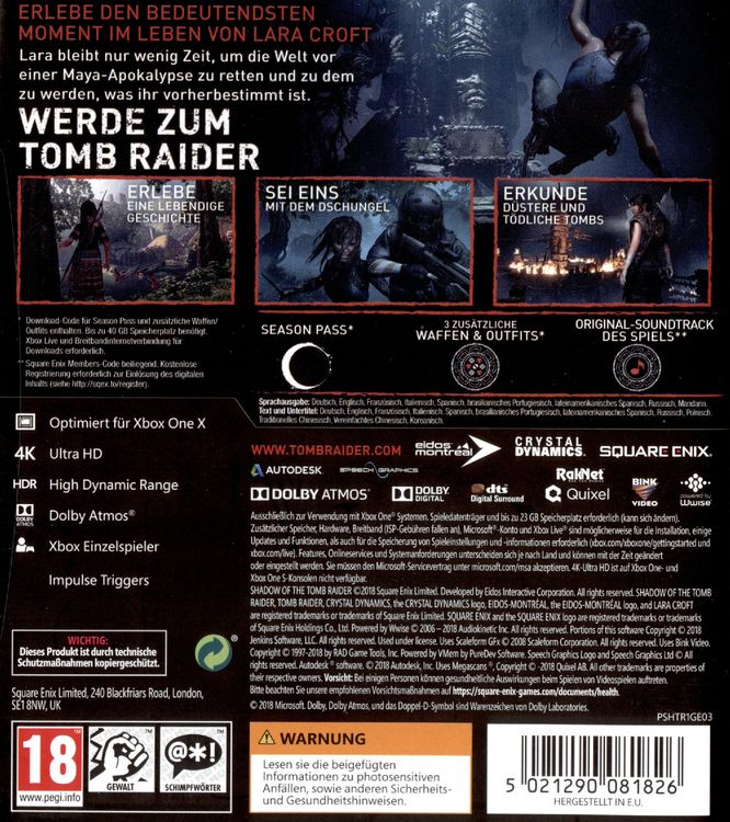 Produktbild: Shadow of the Tomb Raider - Croft Edition