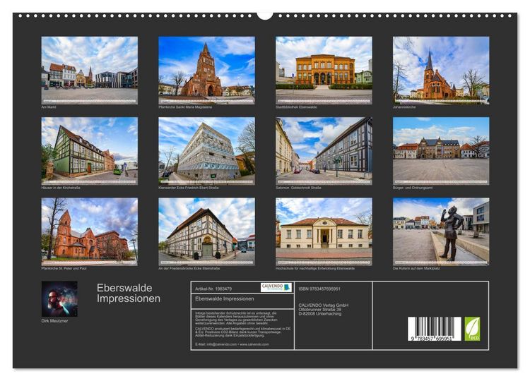 Produktbild: Eberswalde Impressionen (hochwertiger Premium Wandkalender 2026 DIN A2 quer), Kunstdruck in Hochglanz