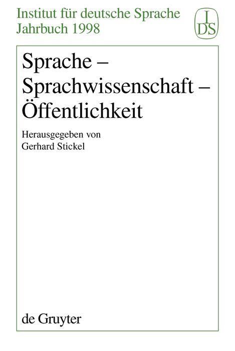 Produktbild: Sprache - Sprachwissenschaft - &Ouml;ffentlichkeit