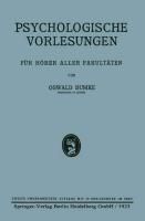 Produktbild: Psychologische Vorlesungen