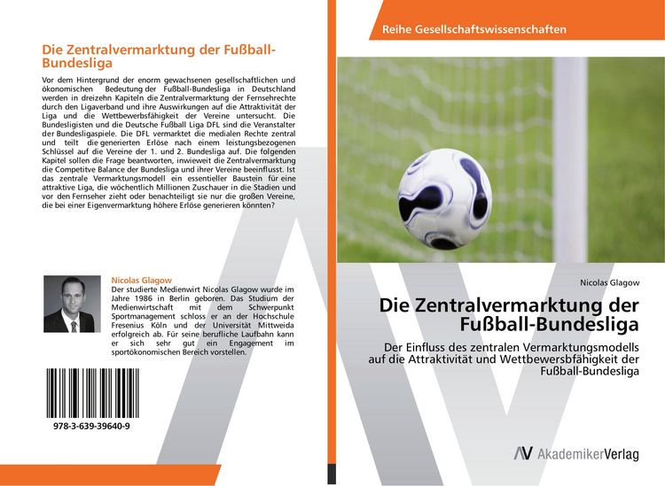 Produktbild: Die Zentralvermarktung der Fu&szlig;ball-Bundesliga