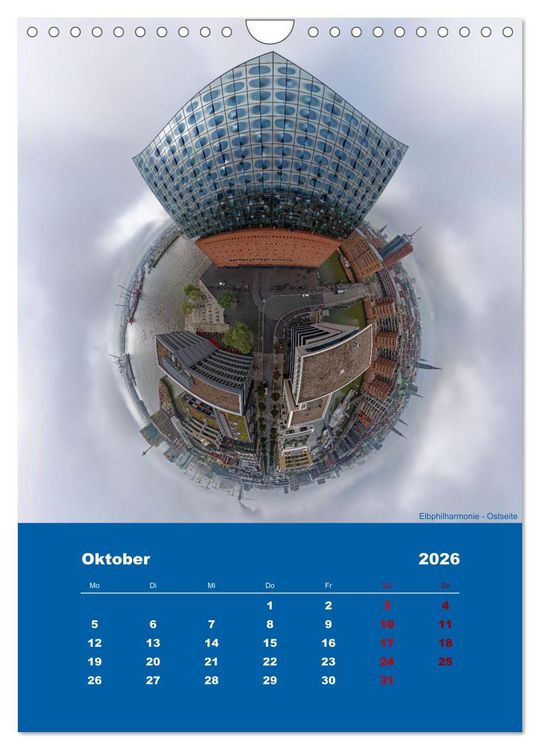 Produktbild: Planet Hafencity - Universum Hamburg (Wandkalender 2026 DIN A4 hoch), CALVENDO Monatskalender