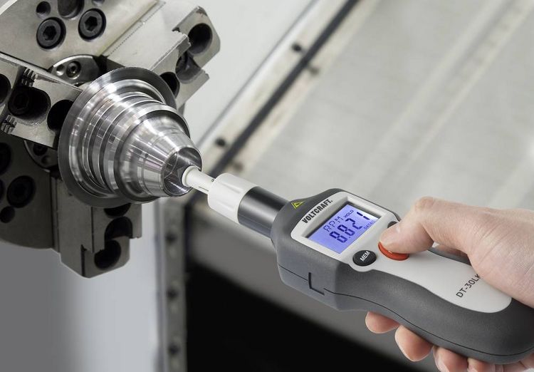 Produktbild: VOLTCRAFT DT-30LK Drehzahlmesser mechanisch, optisch 2 - 20000 U/min 2 - 200000 U/min