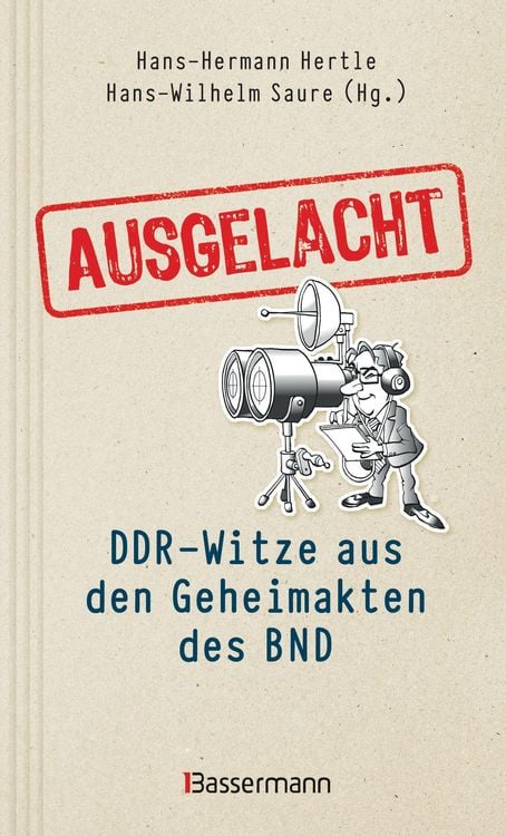 Produktbild: Ausgelacht: DDR-Witze aus den Geheimakten des BND. Kein Witz! Gab&acute;s wirklich!