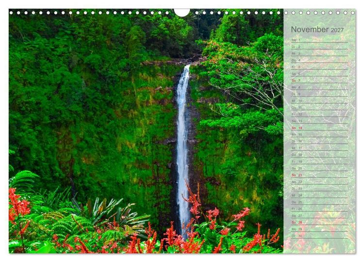 Produktbild: Malerisches Hawaii (Wandkalender 2027 DIN A3 quer), CALVENDO Monatskalender