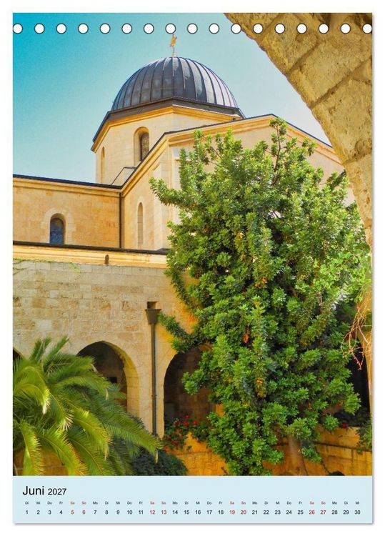 Produktbild: Evangelische Erl&ouml;serkirche Jerusalem (Tischkalender 2027 DIN A5 hoch), CALVENDO Monatskalender