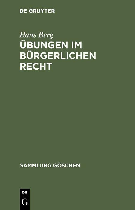 Produktbild: &Uuml;bungen im b&uuml;rgerlichen Recht