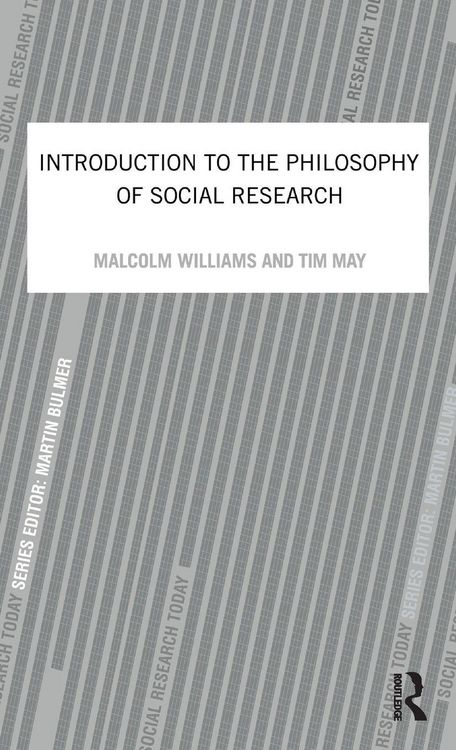 Produktbild: An Introduction To The Philosophy Of Social Research