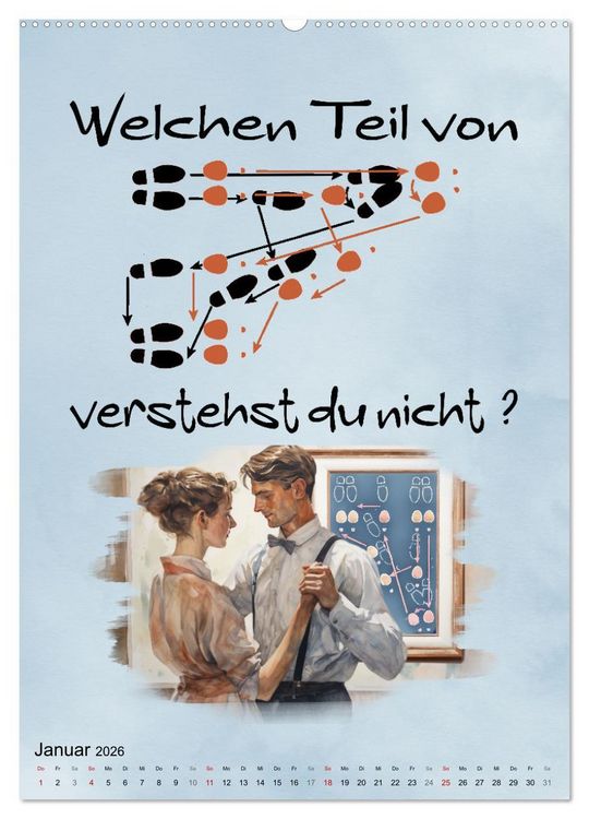 Produktbild: Tanzspr&uuml;che (hochwertiger Premium Wandkalender 2026 DIN A2 hoch), Kunstdruck in Hochglanz