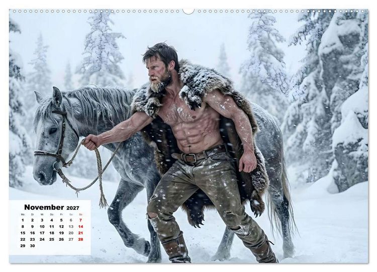 Produktbild: Echte Kerle &ndash; Wilder Westen (hochwertiger Premium Wandkalender 2027 DIN A2 quer), Kunstdruck in Hochglanz